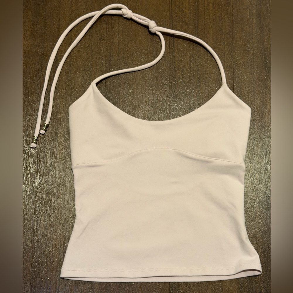 Tank Air Spill Halter in Baby Pink XXS NWOT